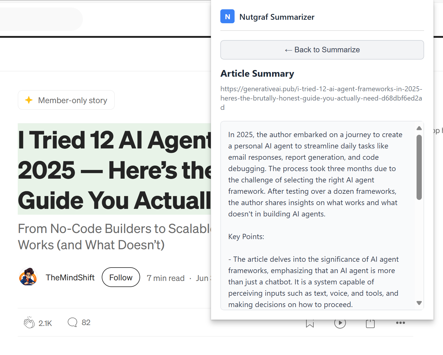 Nutgraf Screenshot